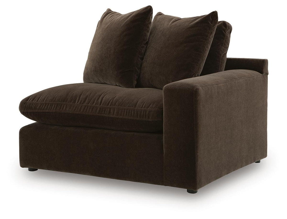 Maxton Heights Bittersweet 8-Piece Sectional — angled view