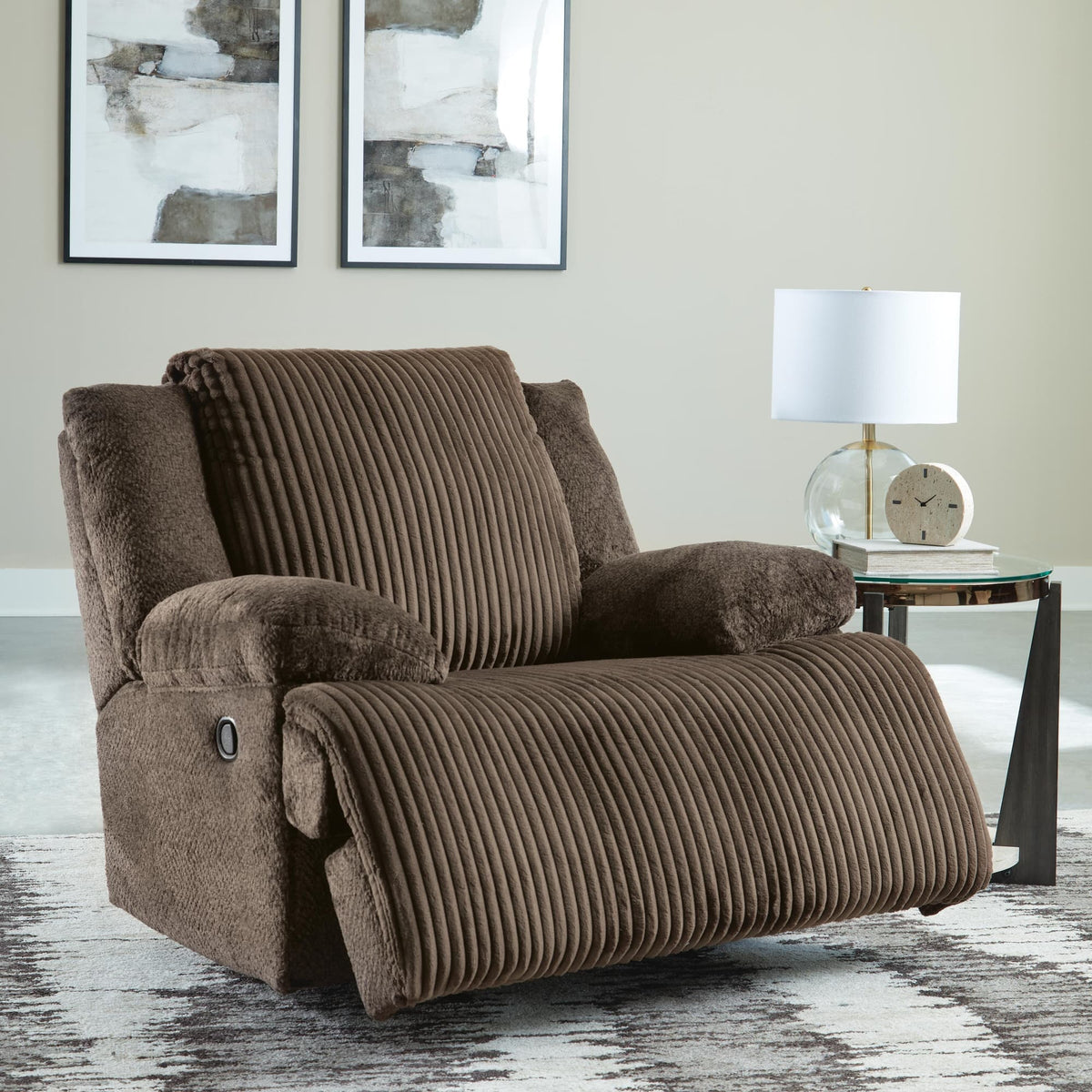 Top Chocolate 6-Piece Sectional with Recliner — product image 17