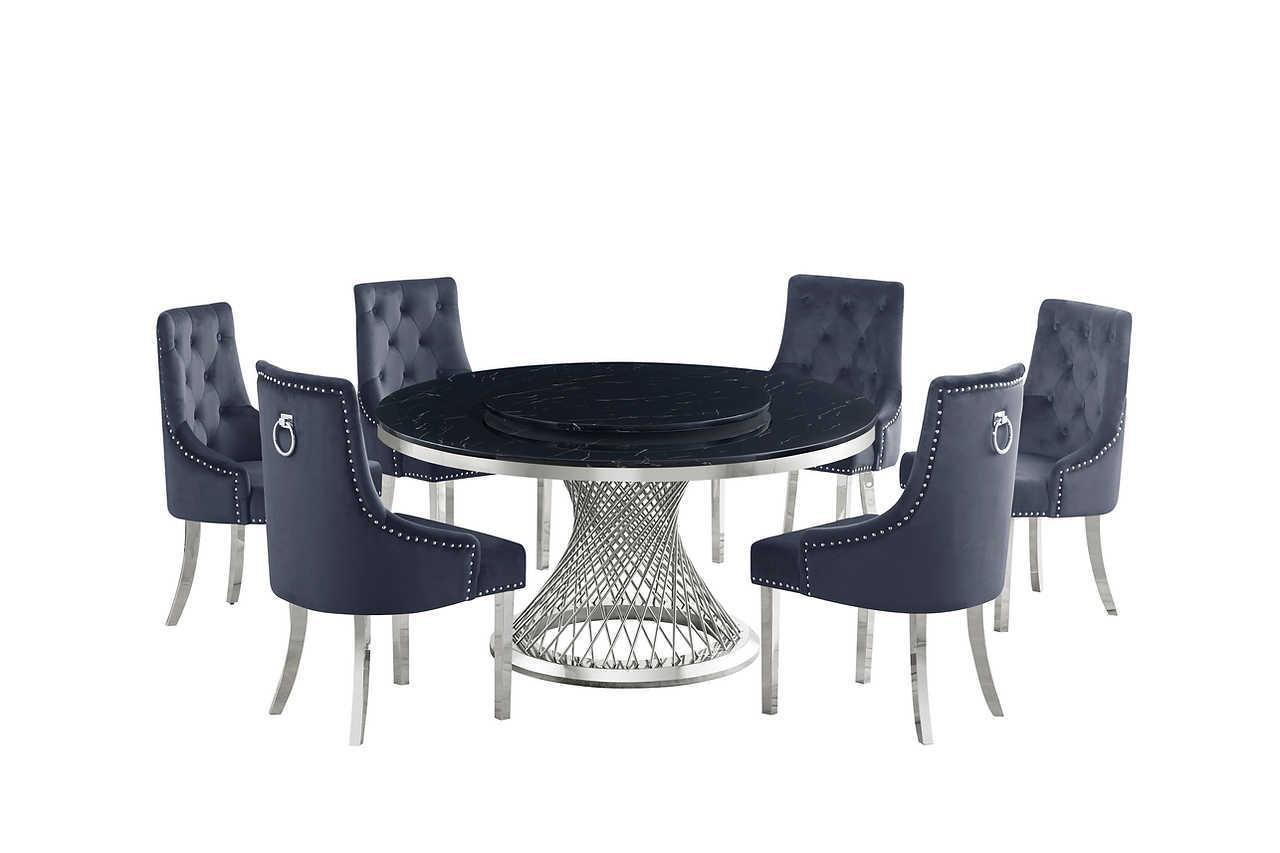 D605 Unico (Black/chrome) - Ella Furniture