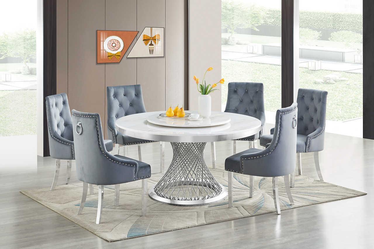 D605 Unico (White/chrome) - Ella Furniture