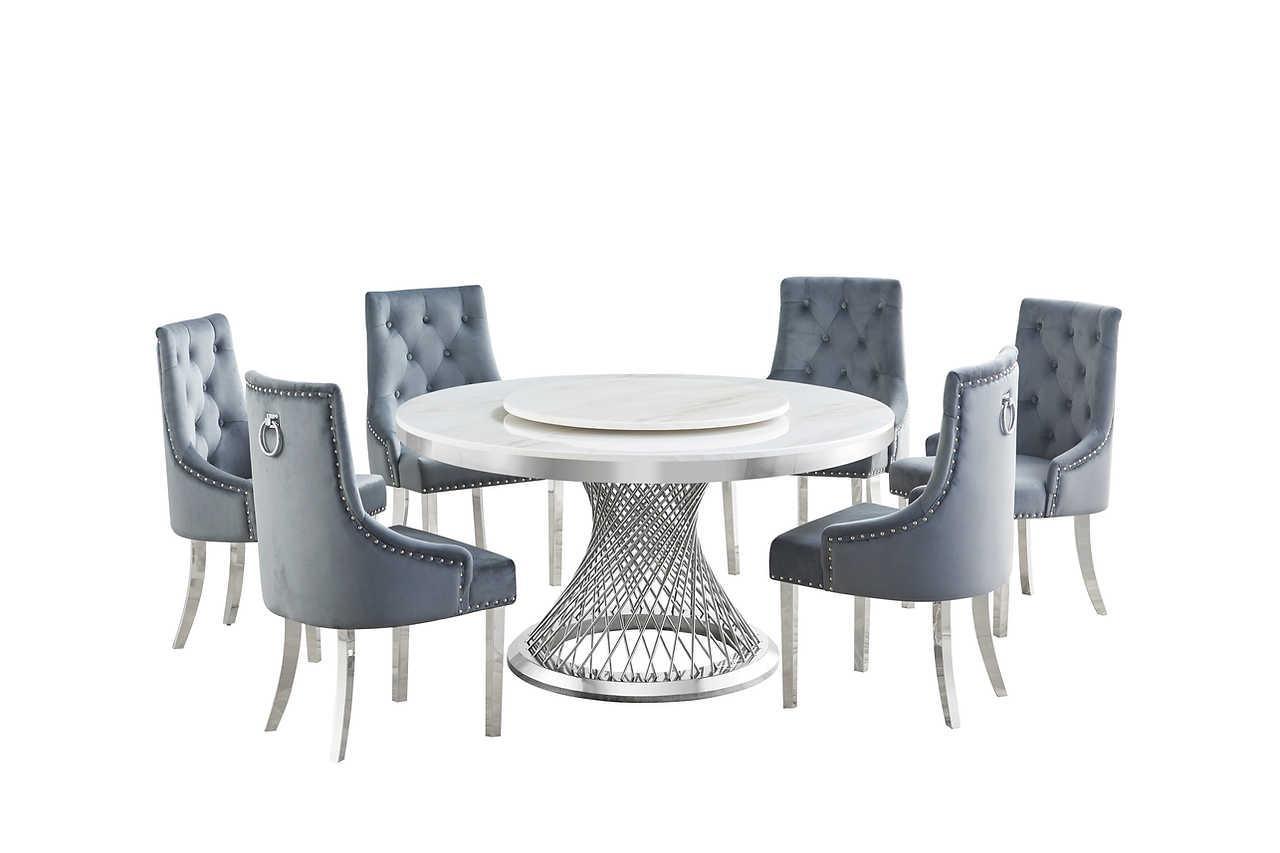 D605 Unico (White/chrome) - Ella Furniture