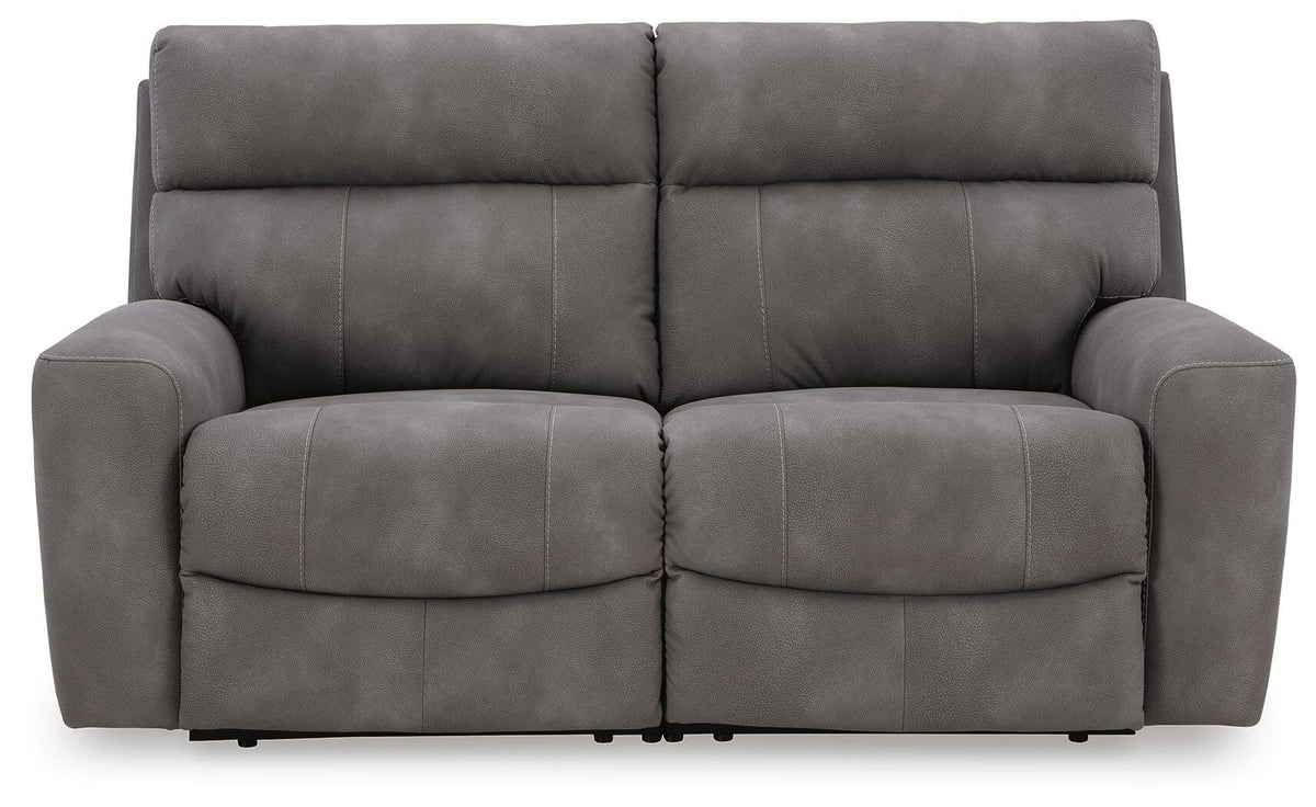 Next-Gen Slate DuraPella Sofa and Loveseat — front view