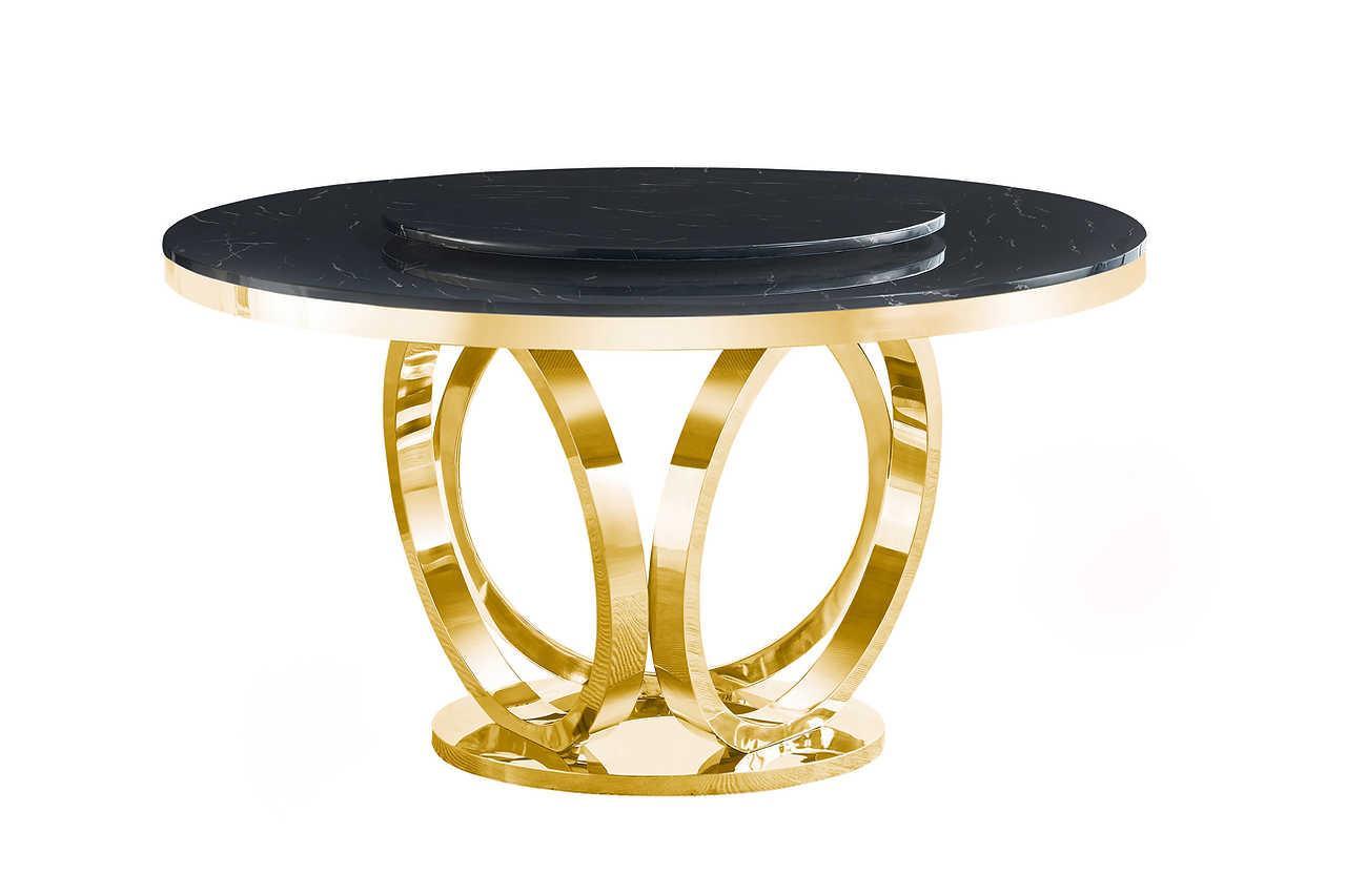 D615 Maxi Table (Black/gold) - Ella Furniture