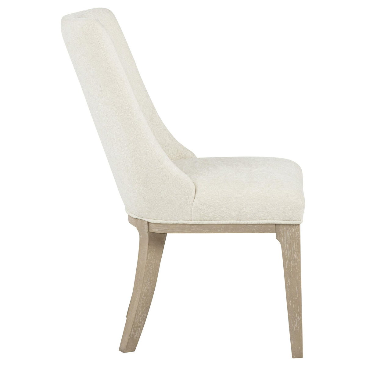 Lucaire Arched Upholstered Dining Side Chair Cream Set of 2 — product image 9