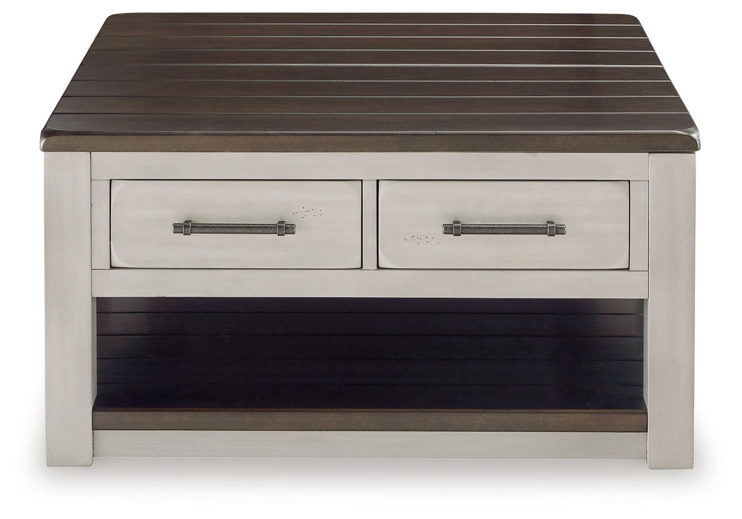 Darborn Gray/brown Coffee Table With 2 End Tables - Ella Furniture