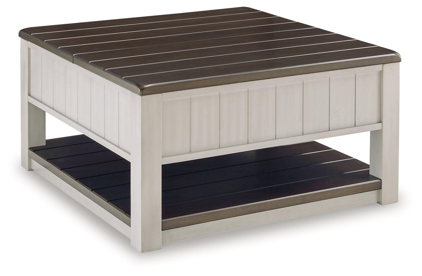 Darborn Gray/brown Coffee Table With 2 End Tables - Ella Furniture