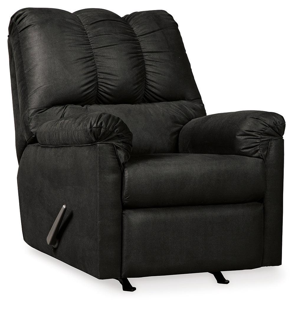 Darcy Black Sofa, Loveseat And Recliner - Ella Furniture