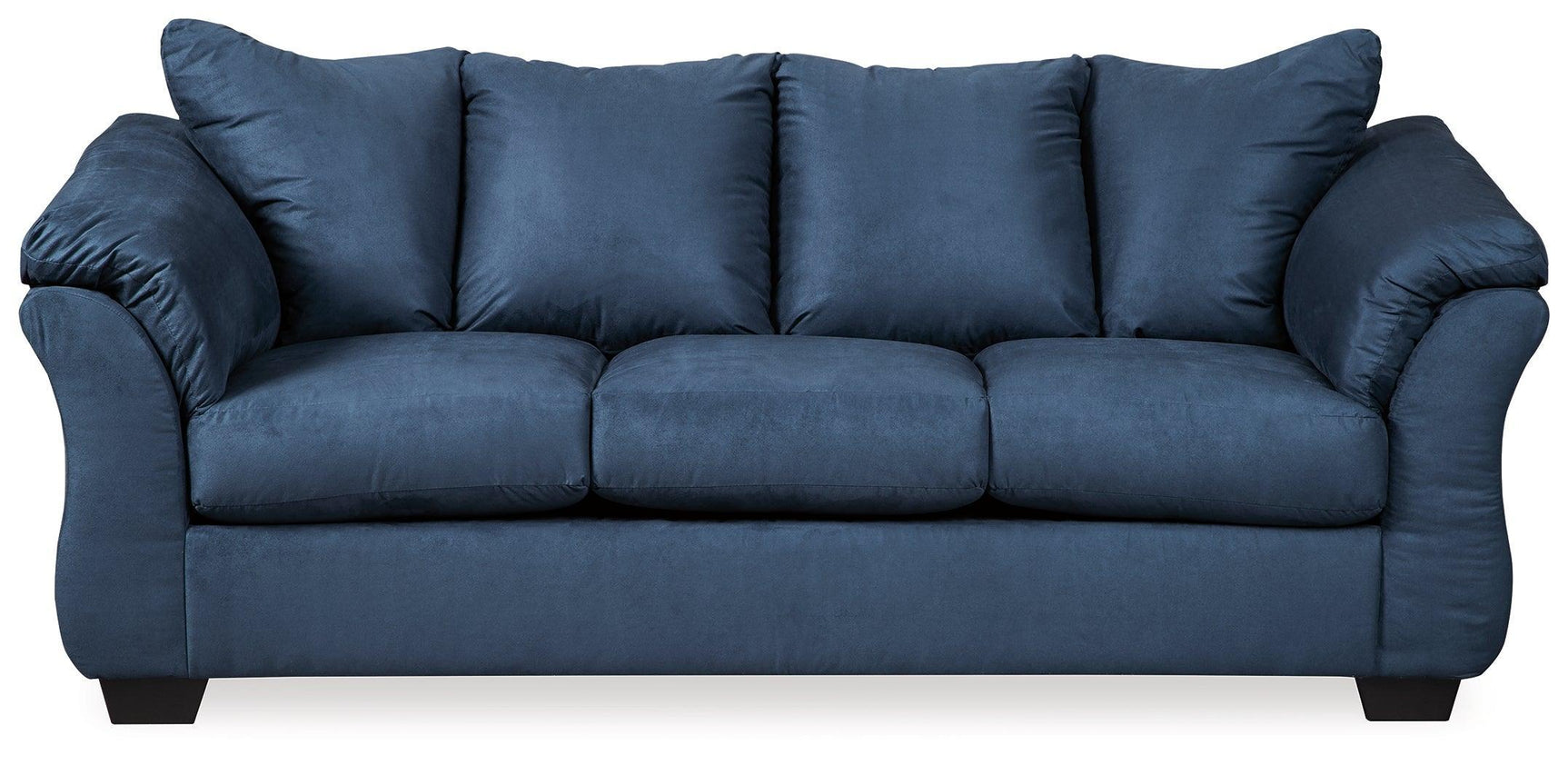 Darcy Blue Sofa, Loveseat, Chair And Ottoman - Ella Furniture