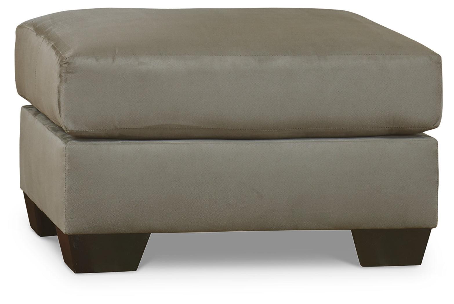 Darcy Cobblestone Chair And Ottoman - Ella Furniture