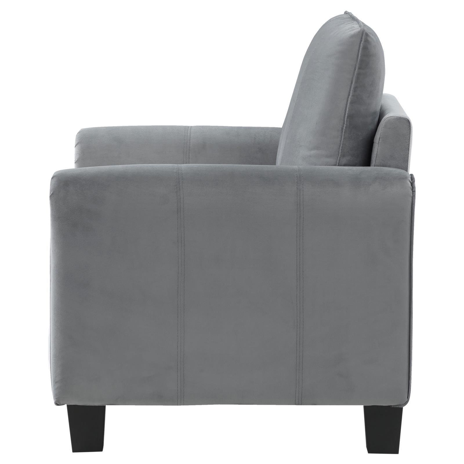 Davis Davis Upholstered Rolled Arm Accent Chair Grey 509636 - Ella Furniture