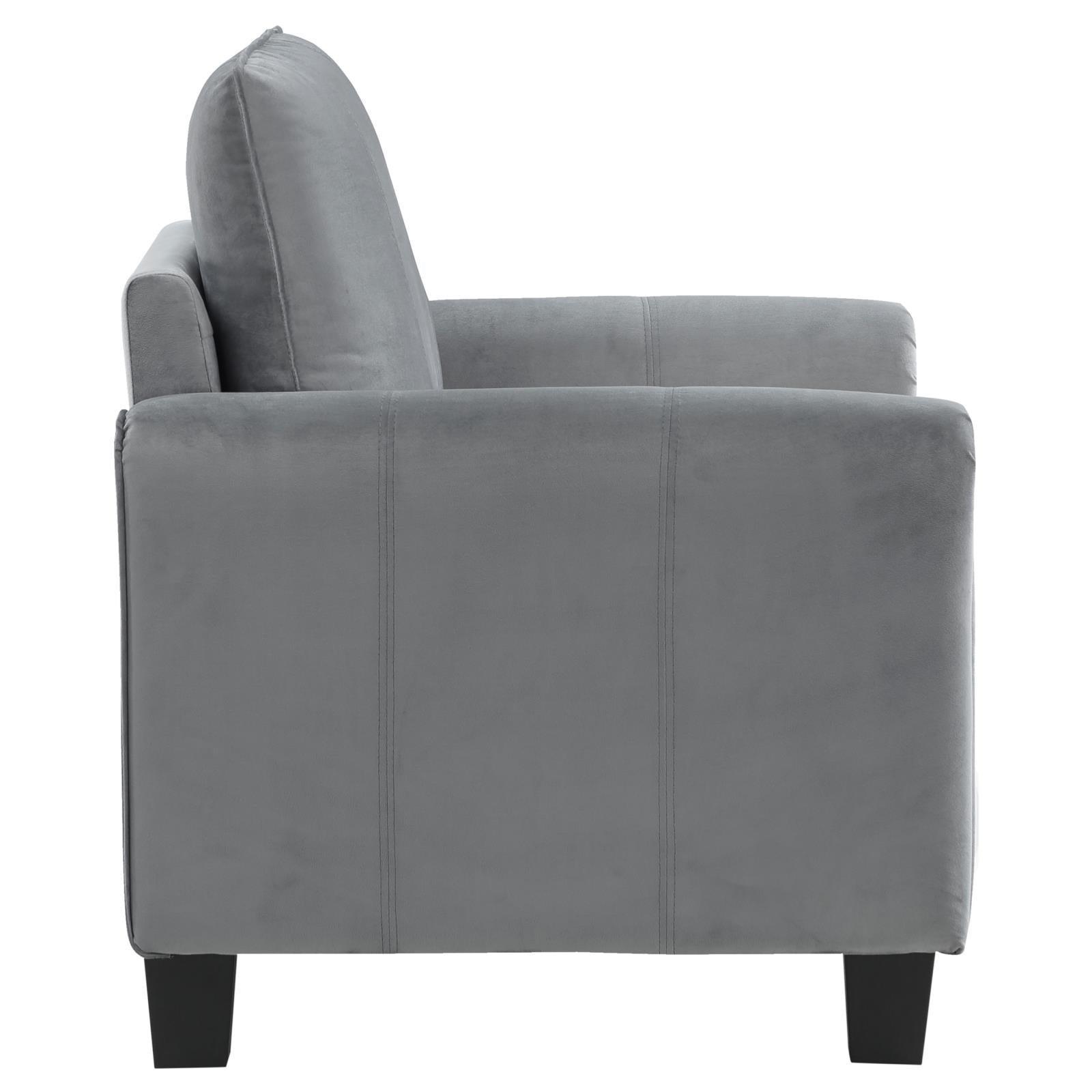 Davis Davis Upholstered Rolled Arm Accent Chair Grey 509636 - Ella Furniture