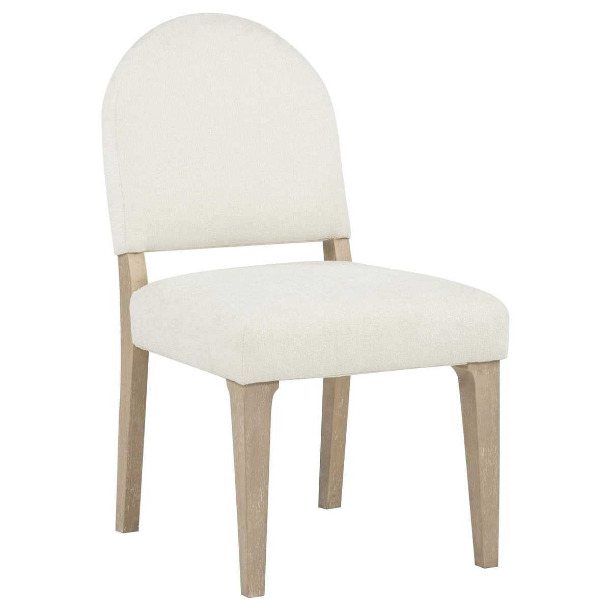 Lucaire Curved High Back Upholstered Dining Chair Cream Set of 2 — product image 2