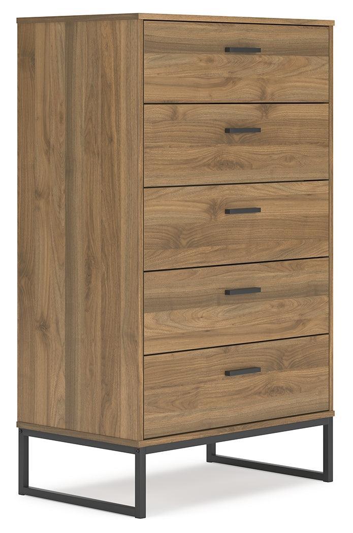 Deanlow Honey Chest of Drawers - Ella Furniture