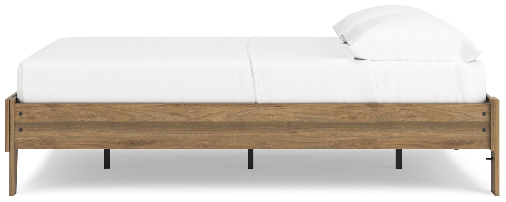 Deanlow Honey Full Platform Bed - Ella Furniture