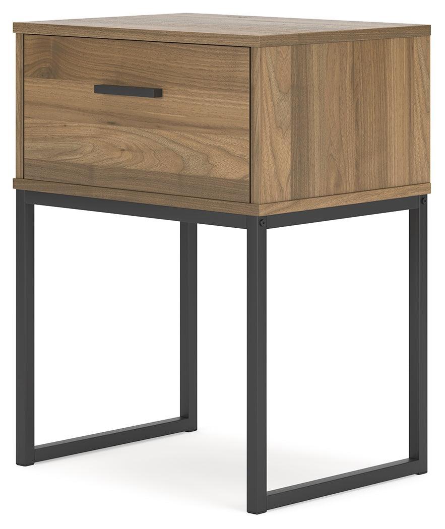 Deanlow Honey Nightstand - Ella Furniture