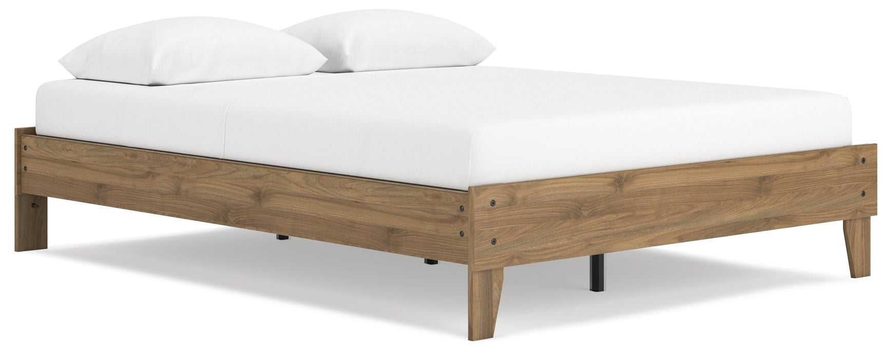 Deanlow Honey Queen Platform Bed - Ella Furniture