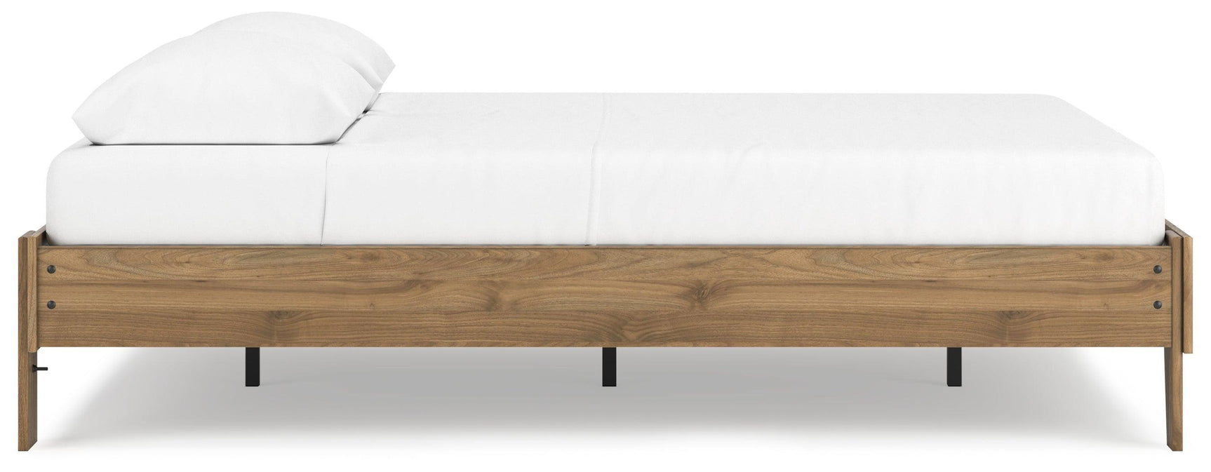 Deanlow Honey Queen Platform Bed - Ella Furniture