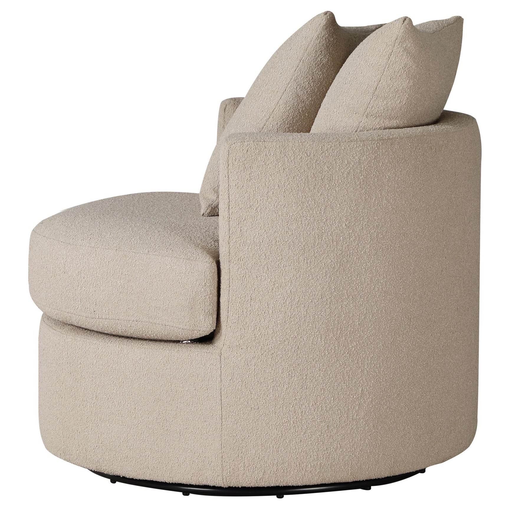 Debbie Upholstered Swivel Accent Chair Camel 902274 - Ella Furniture