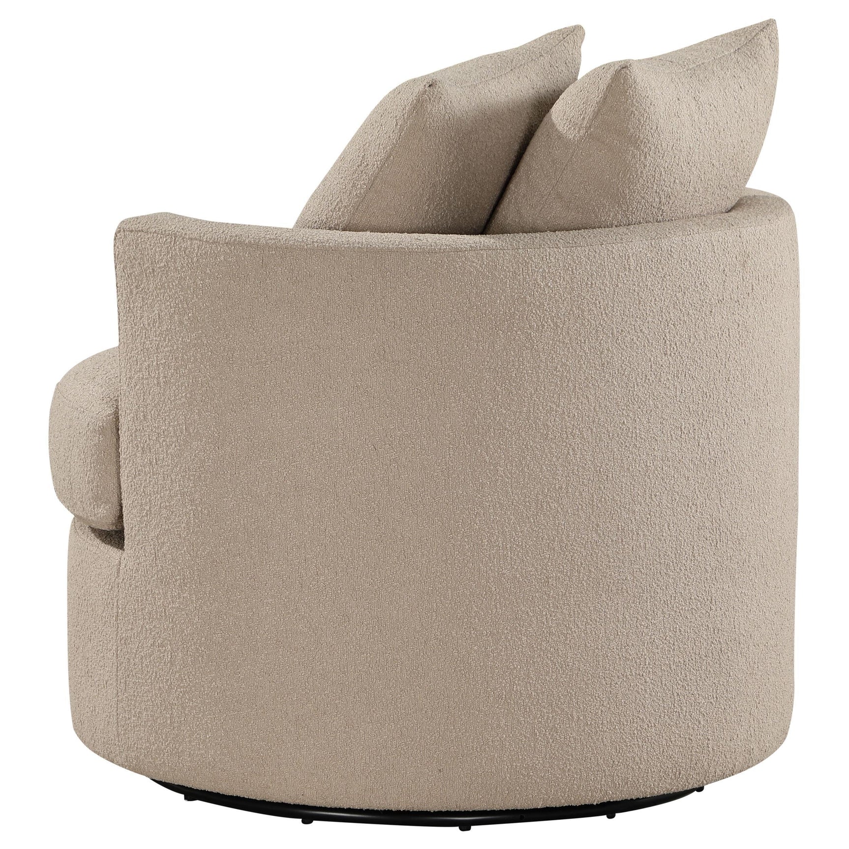 Debbie Upholstered Swivel Accent Chair Camel 902274 - Ella Furniture
