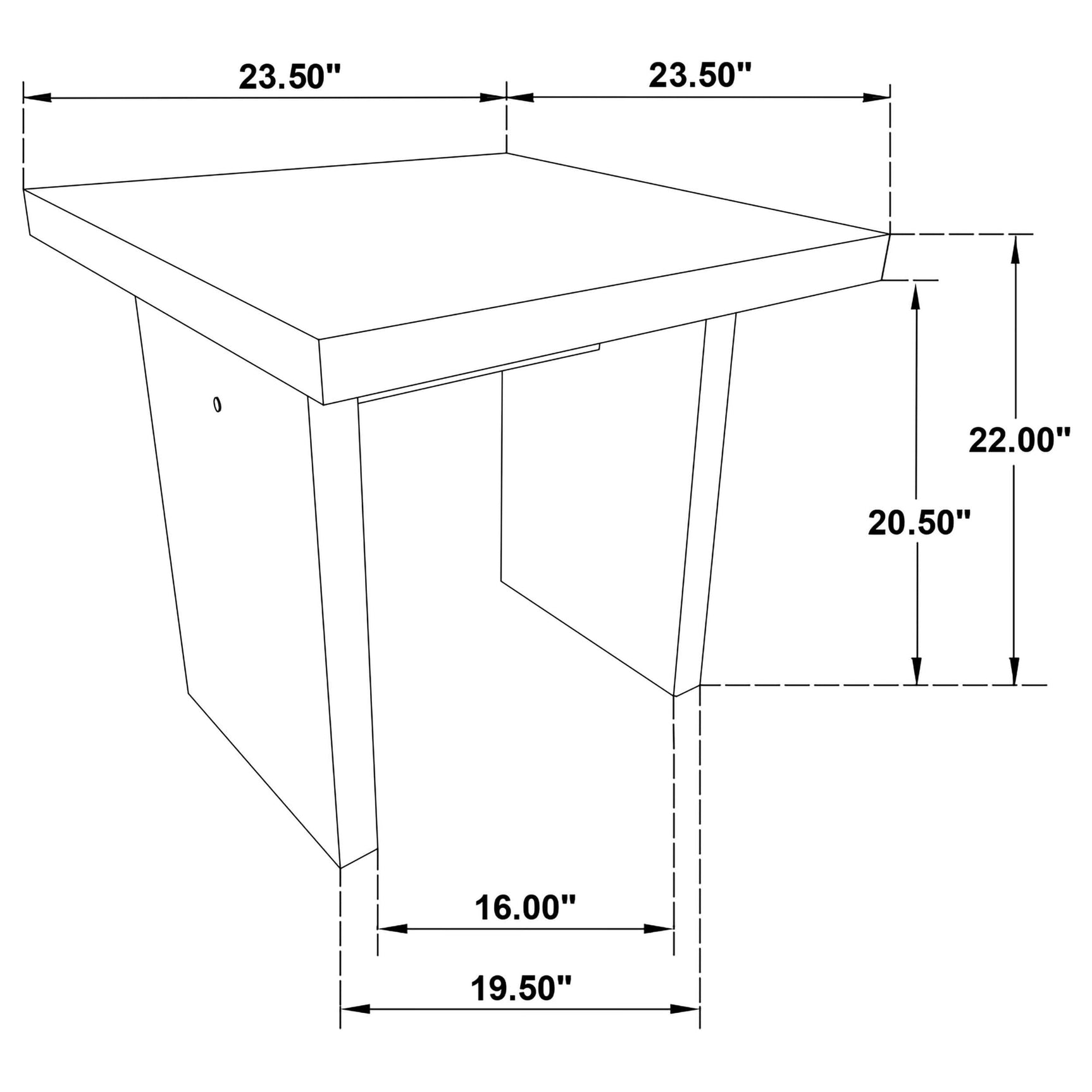 Decker 2-piece Coffee and End Table Set Black view 14