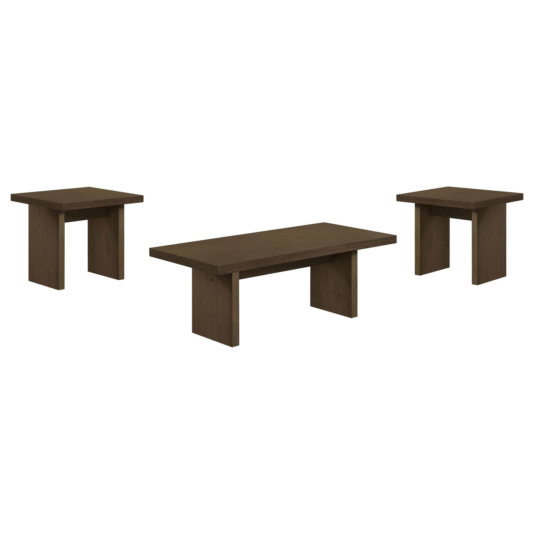 Decker 3-piece Coffee and End Table Set Walnut view 2