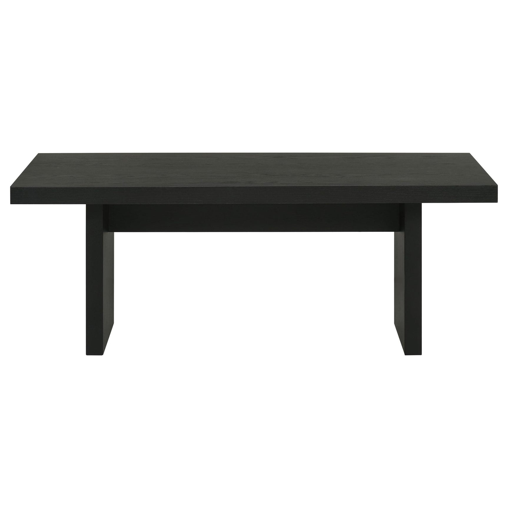 Decker 47-Inch Rectangular Cocktail Coffee Table Black view 3