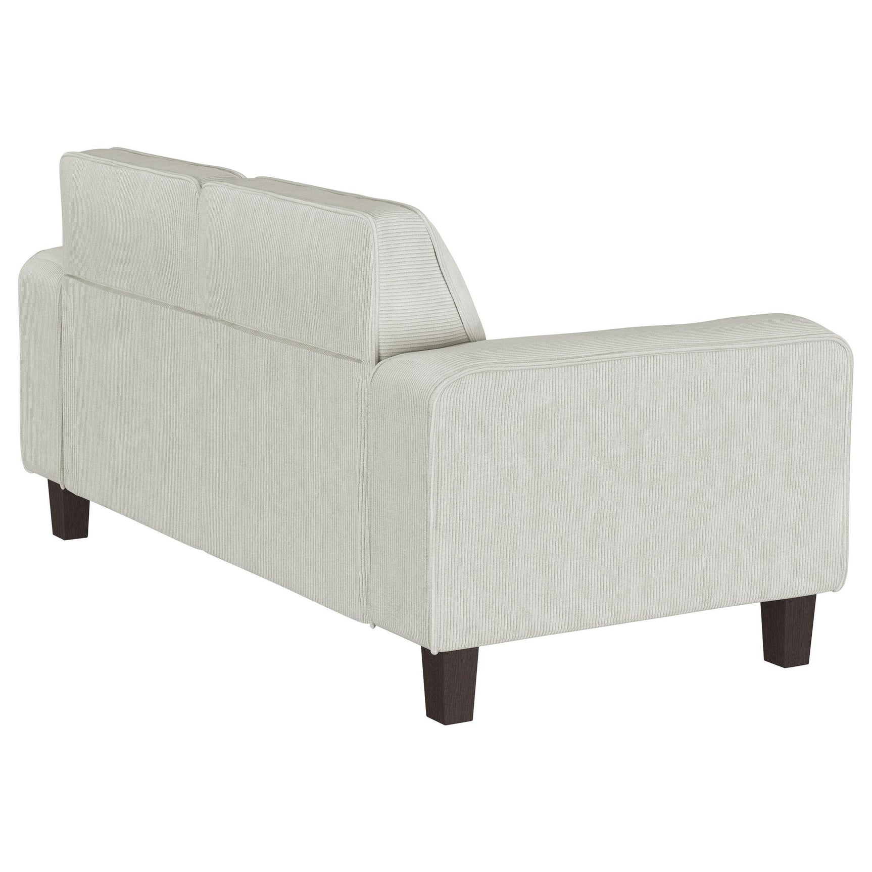 Deerhurst Upholstered Track Arm Tufted Loveseat Beige 509648 - Ella Furniture