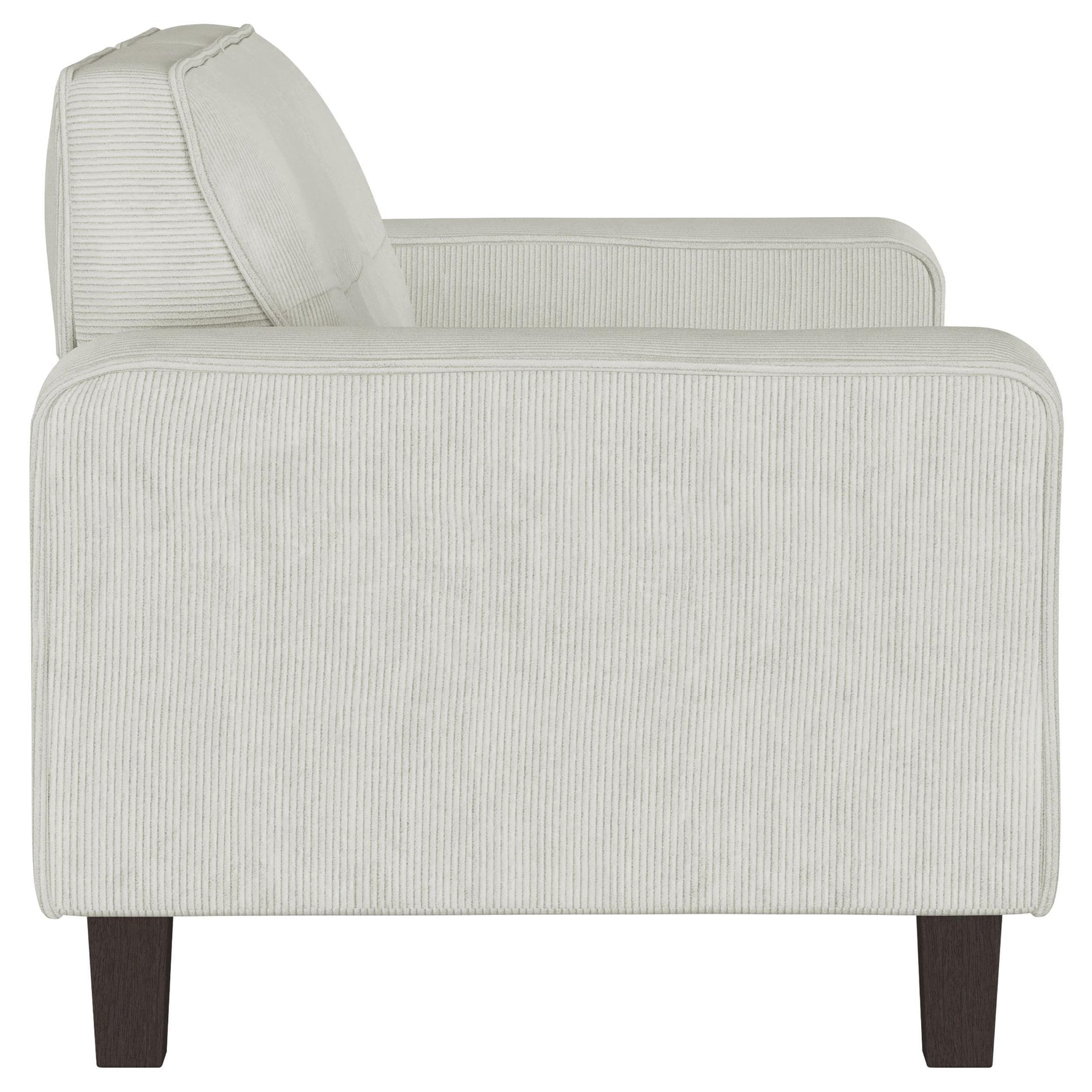Deerhurst Upholstered Track Arm Tufted Loveseat Beige 509648 - Ella Furniture
