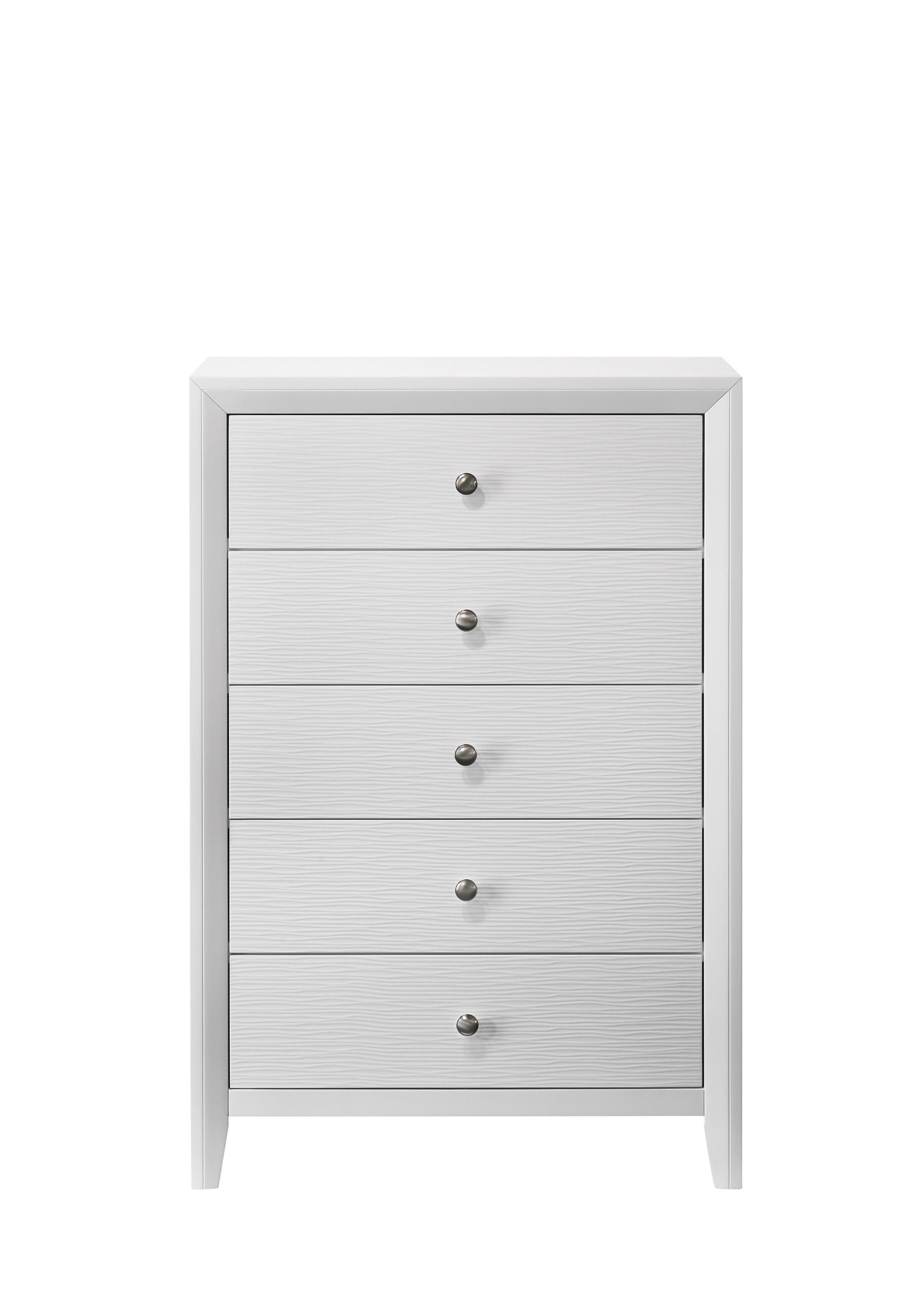Denker-evan White Modern Contemporary Solid Wood Bedroom Set - Ella Furniture