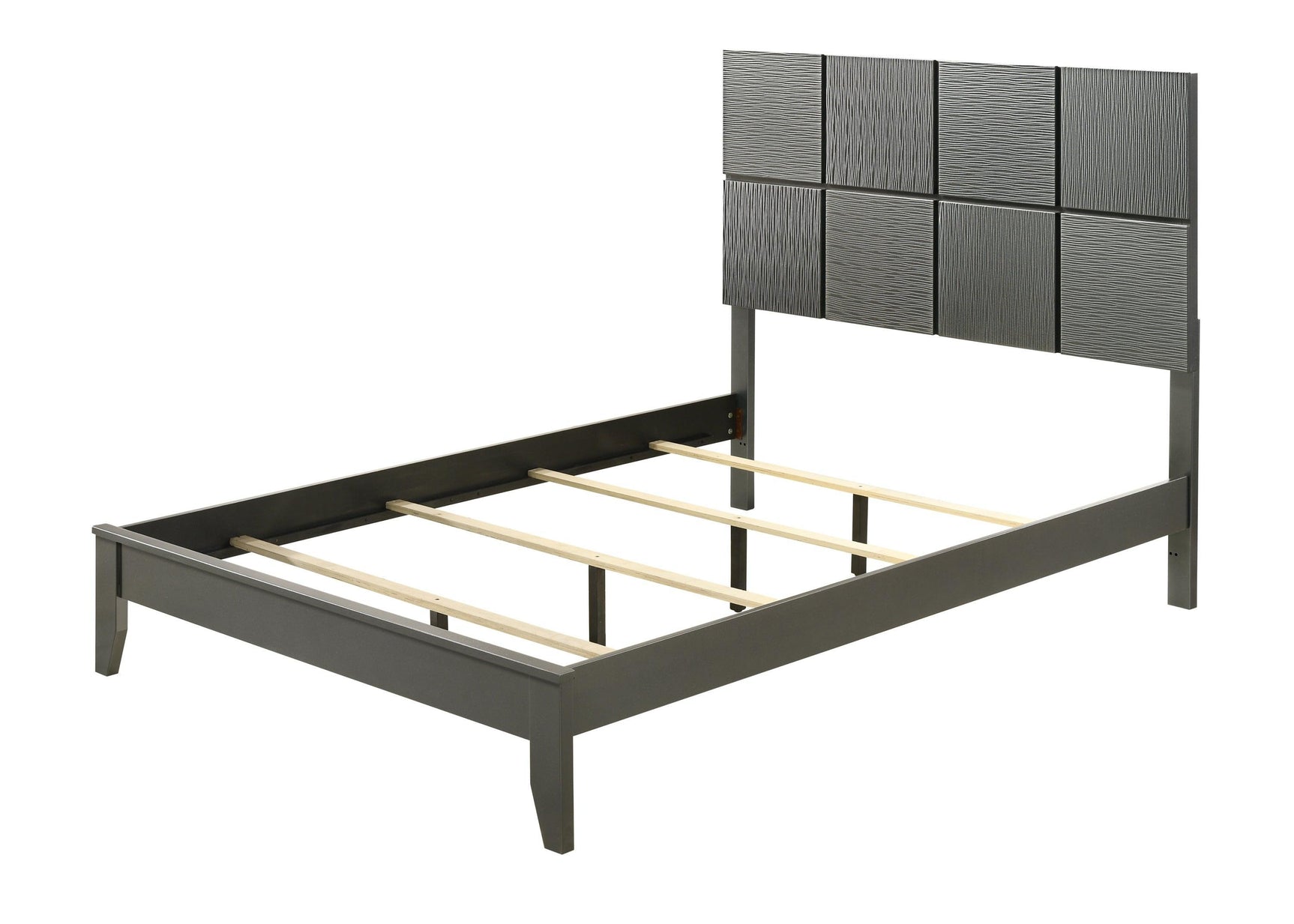 Denker Gunmetal Modern Contemporary Solid Wood 5-Drawers Chest - Ella Furniture