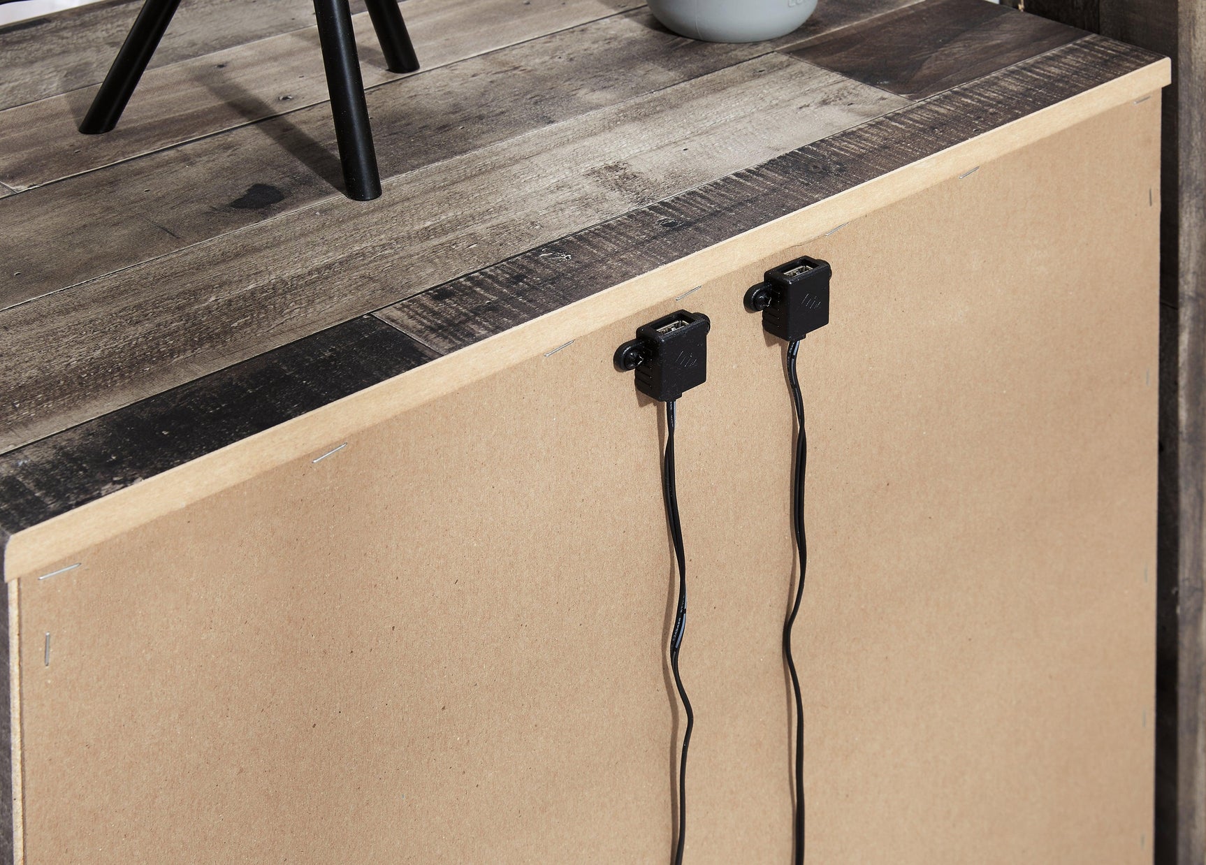 Derekson Multi Gray Panel 2 Storage Bedroom Set - Ella Furniture