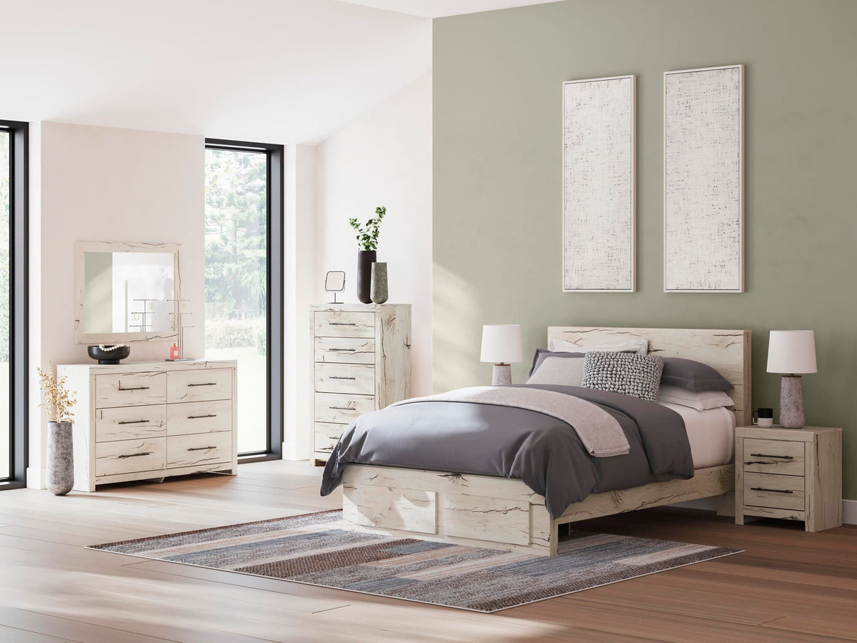 Lawroy Light Natural Queen Panel Storage Bed — product image 10