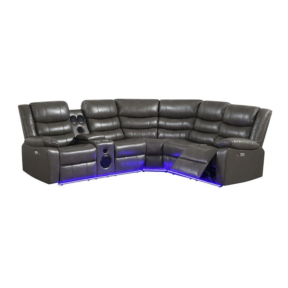 Sonic Gray Power Reclining Sectional