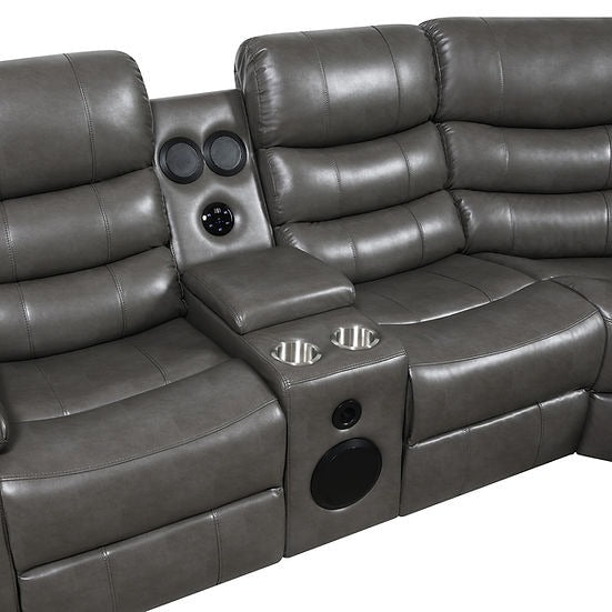 Sonic Gray Power Reclining Sectional