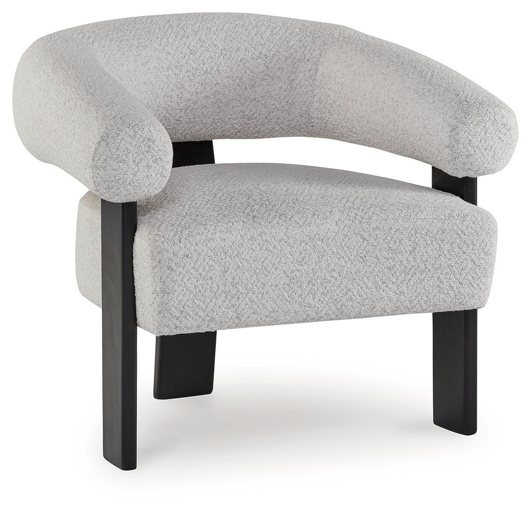 Dultish Snow Accent Chair - Ella Furniture