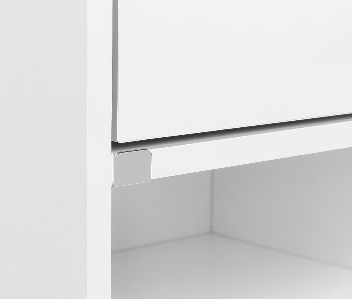 Fabre 1-Drawer Extendable Top Nightstand White High Gloss — product image 9