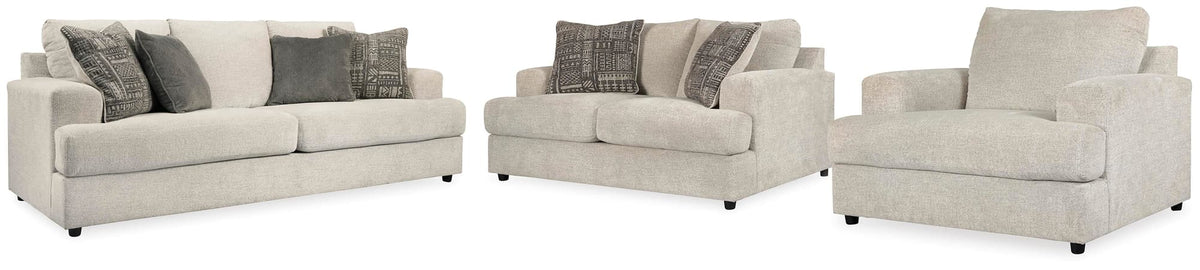 Soletren Stone Sofa, Loveseat and Chair Set — product image 2