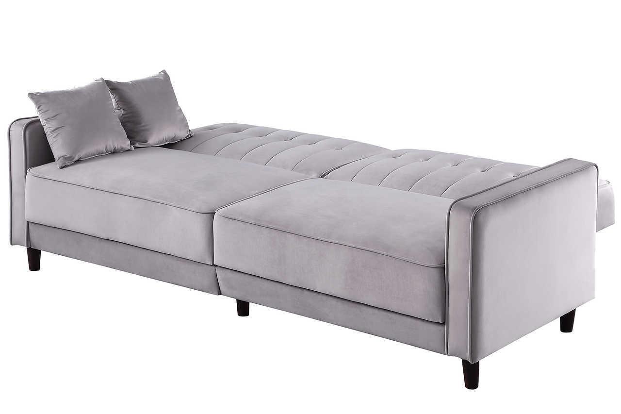 Cozy Gray Sofa Loveseat Bed