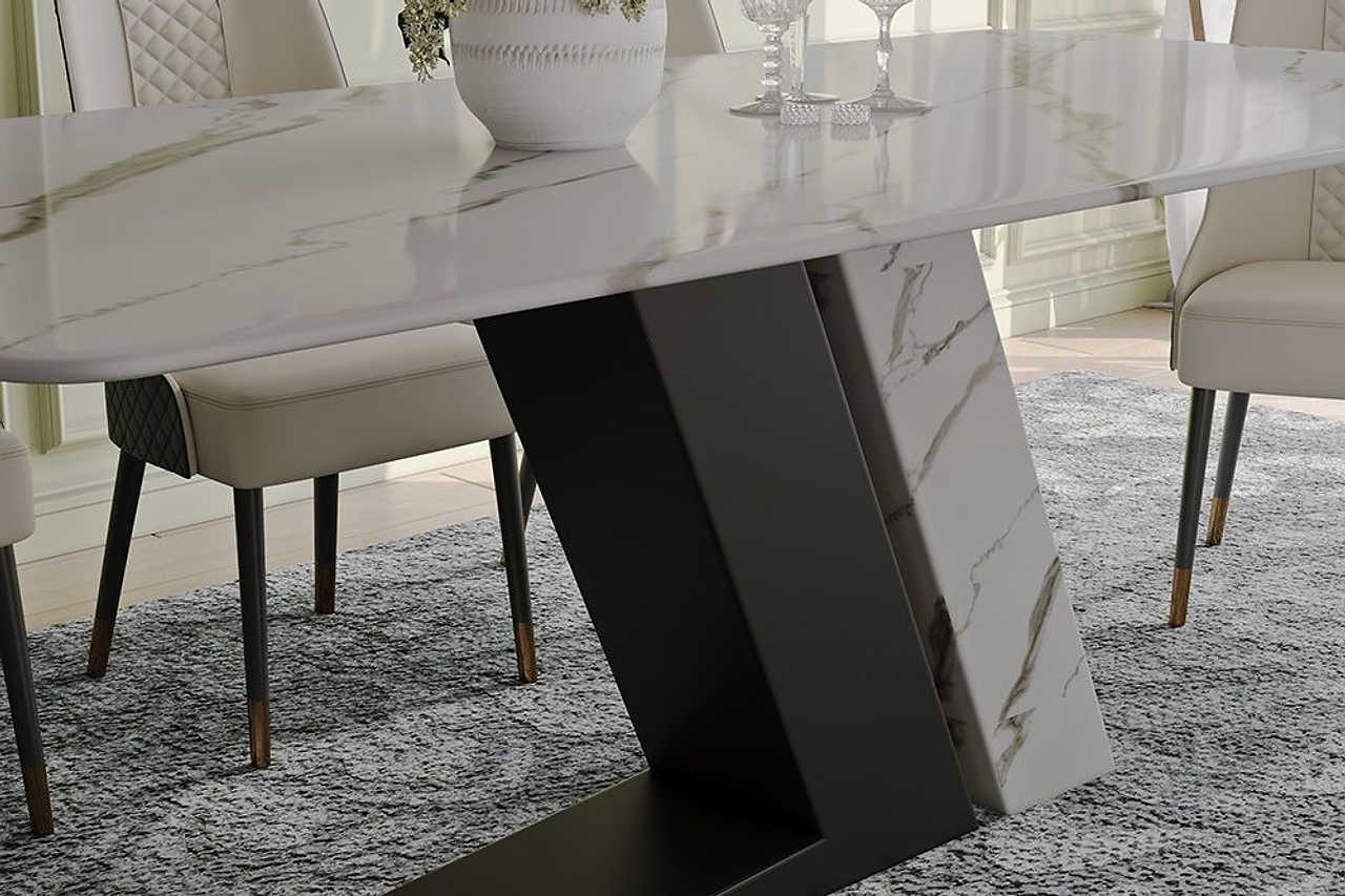 Gobi 79" Modern Lux White Table