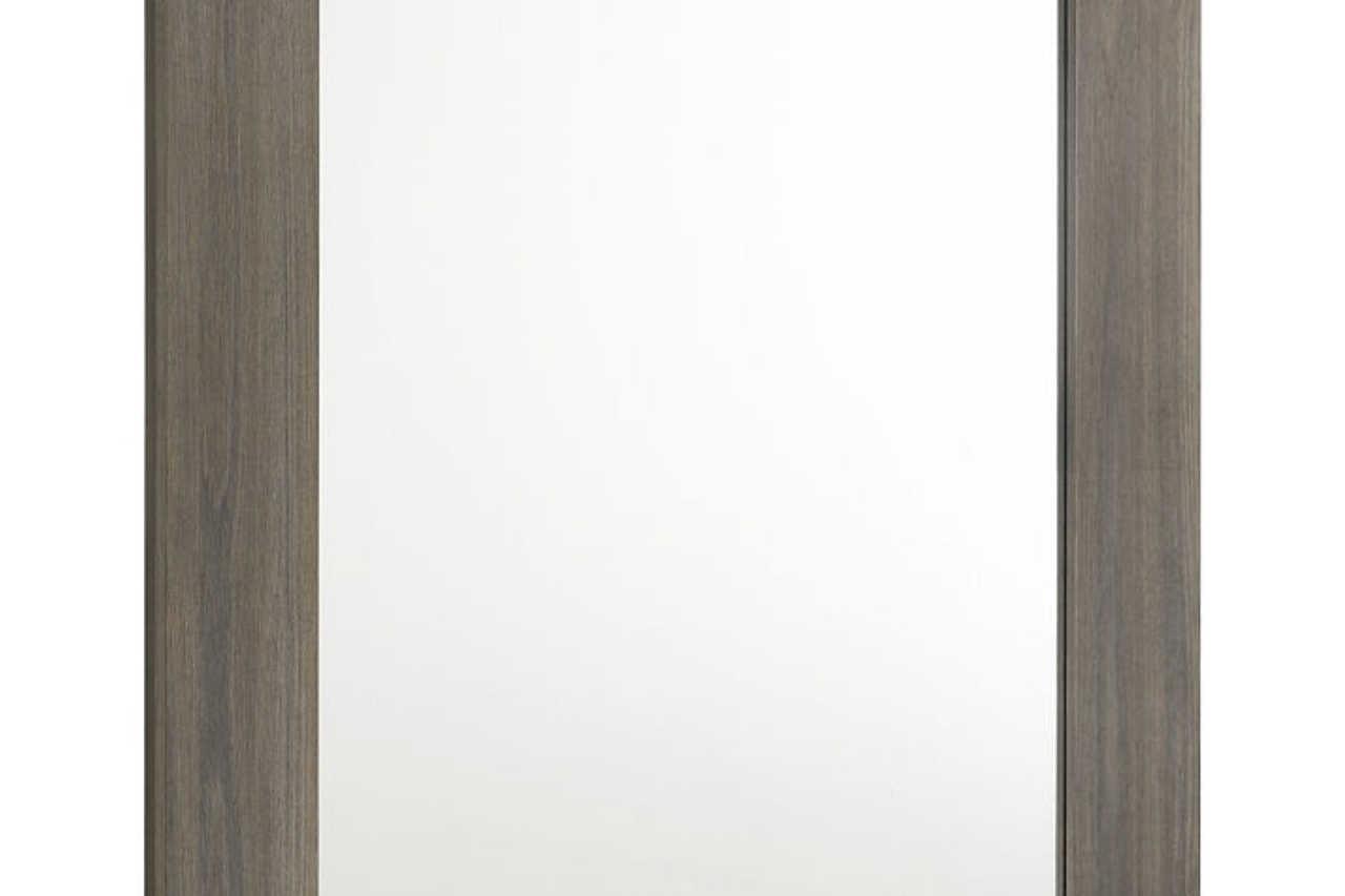 River Light Gray Bookcase Platform Bedroom Set