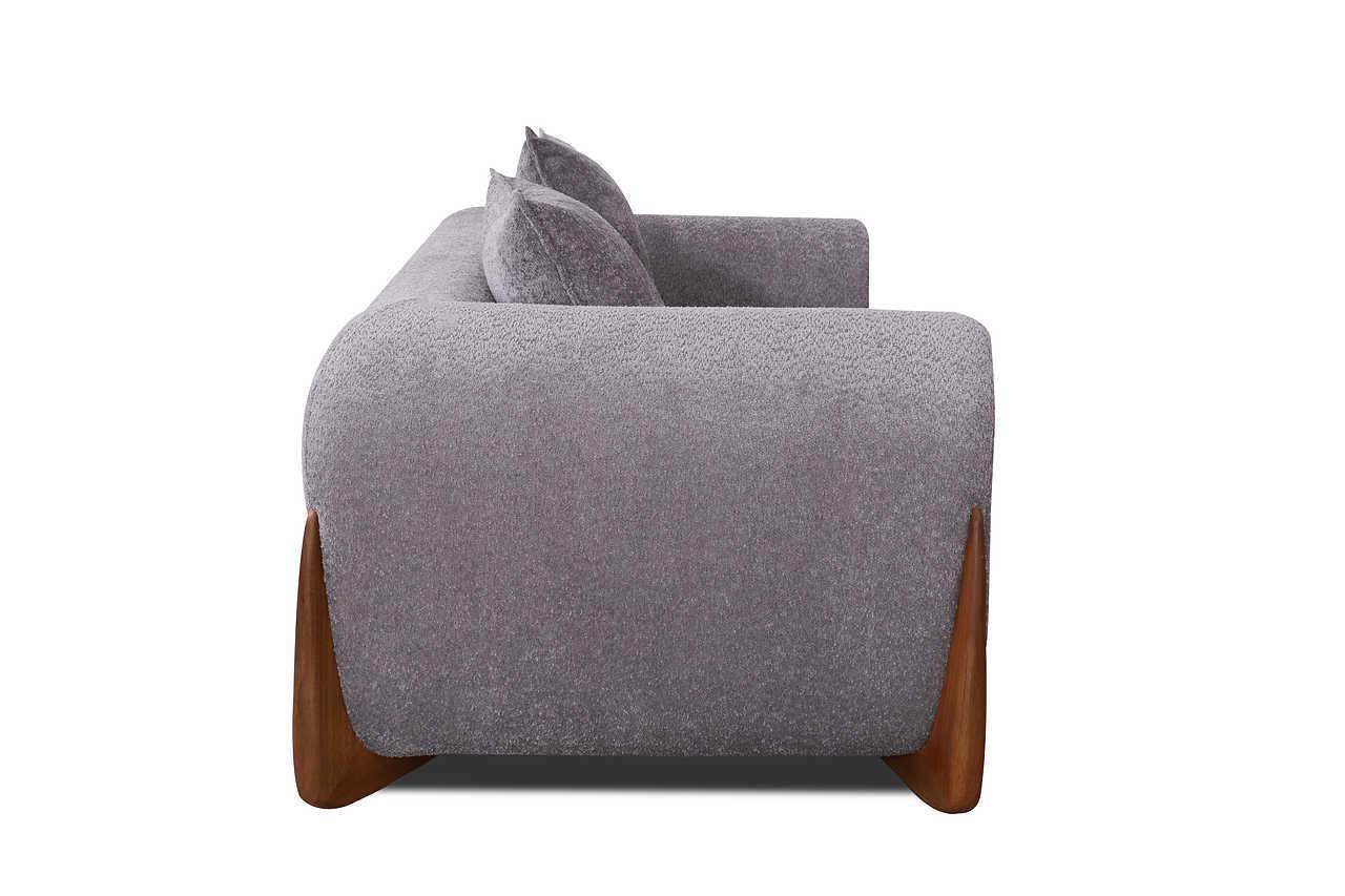 Stylus Pewter Fabric 2-Piece Living Room Set