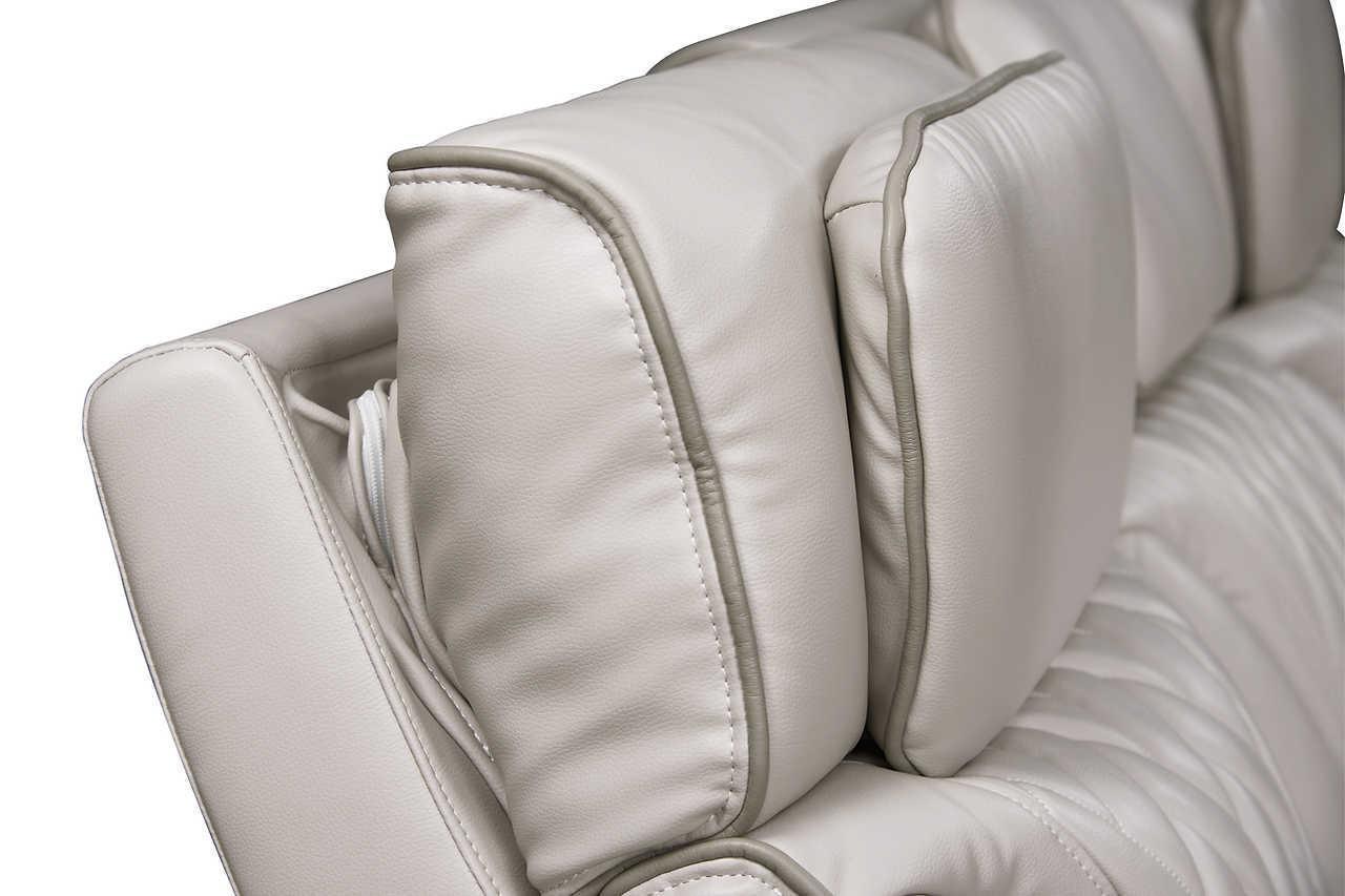 Skyline Beige Leather 3-Piece Power Reclining Set