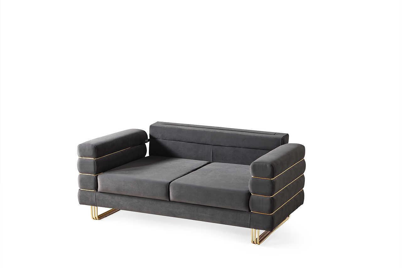 Luma Gray 2-Piece Living Room Set