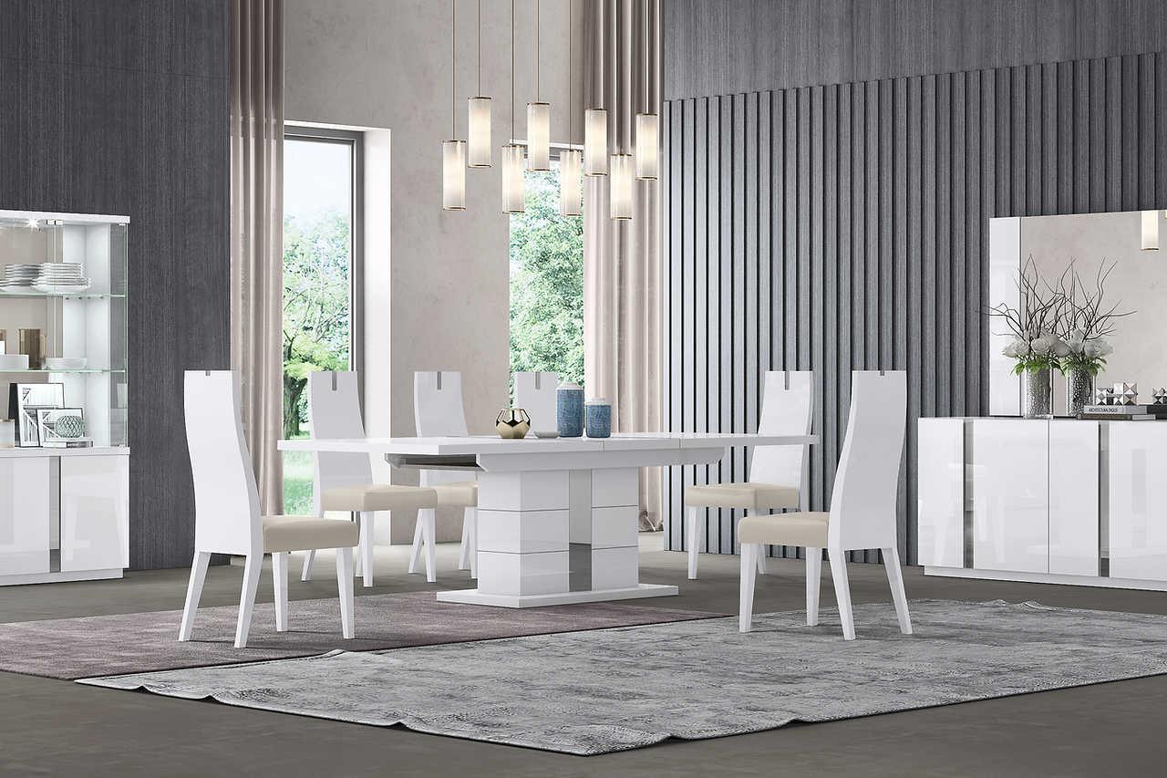 Chloe White High Gloss Dining Buffet