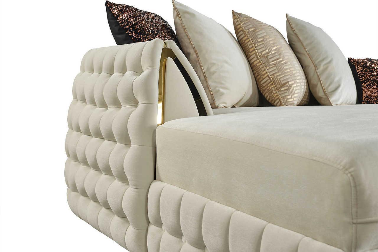 Sicilya Off White Sectional