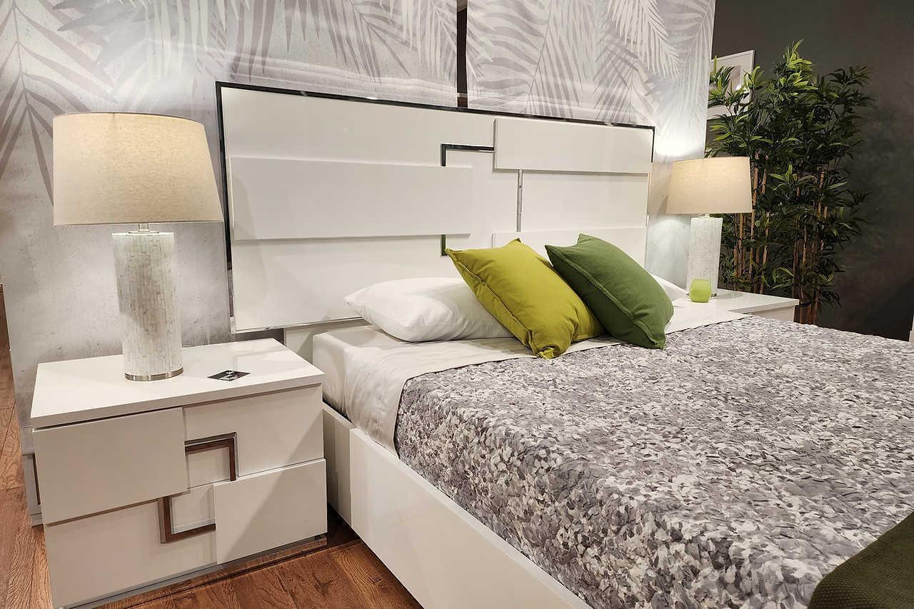 Infinity White King Bed