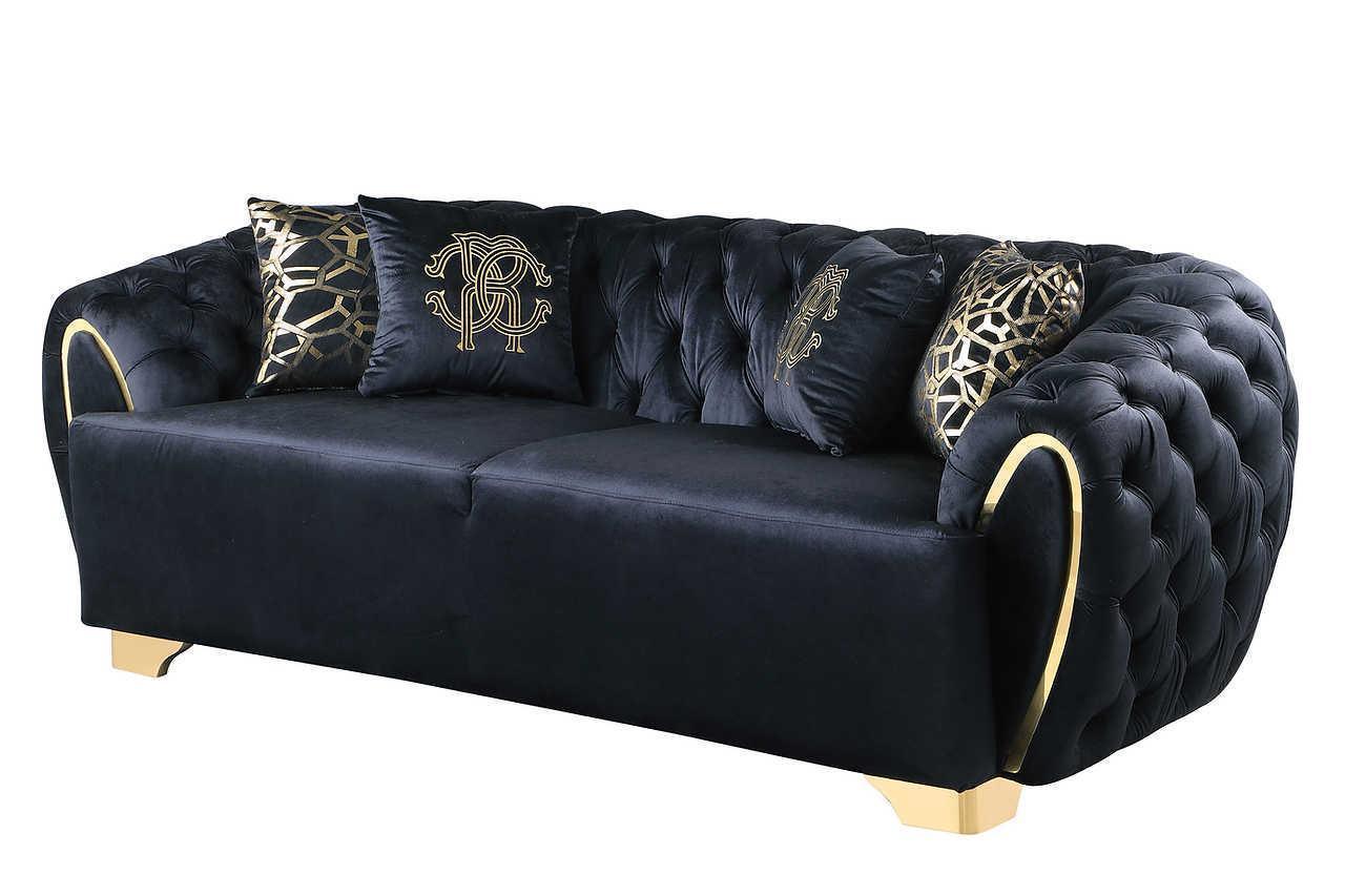 Mila Black Living Room Set