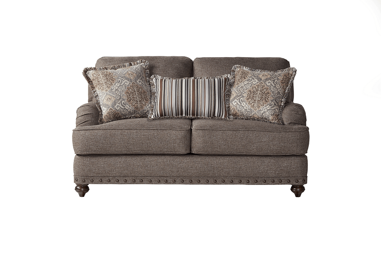 Phineas Driftwood Modern Contemporary Solid Wood Fabric Upholstered Chair - Ella Furniture