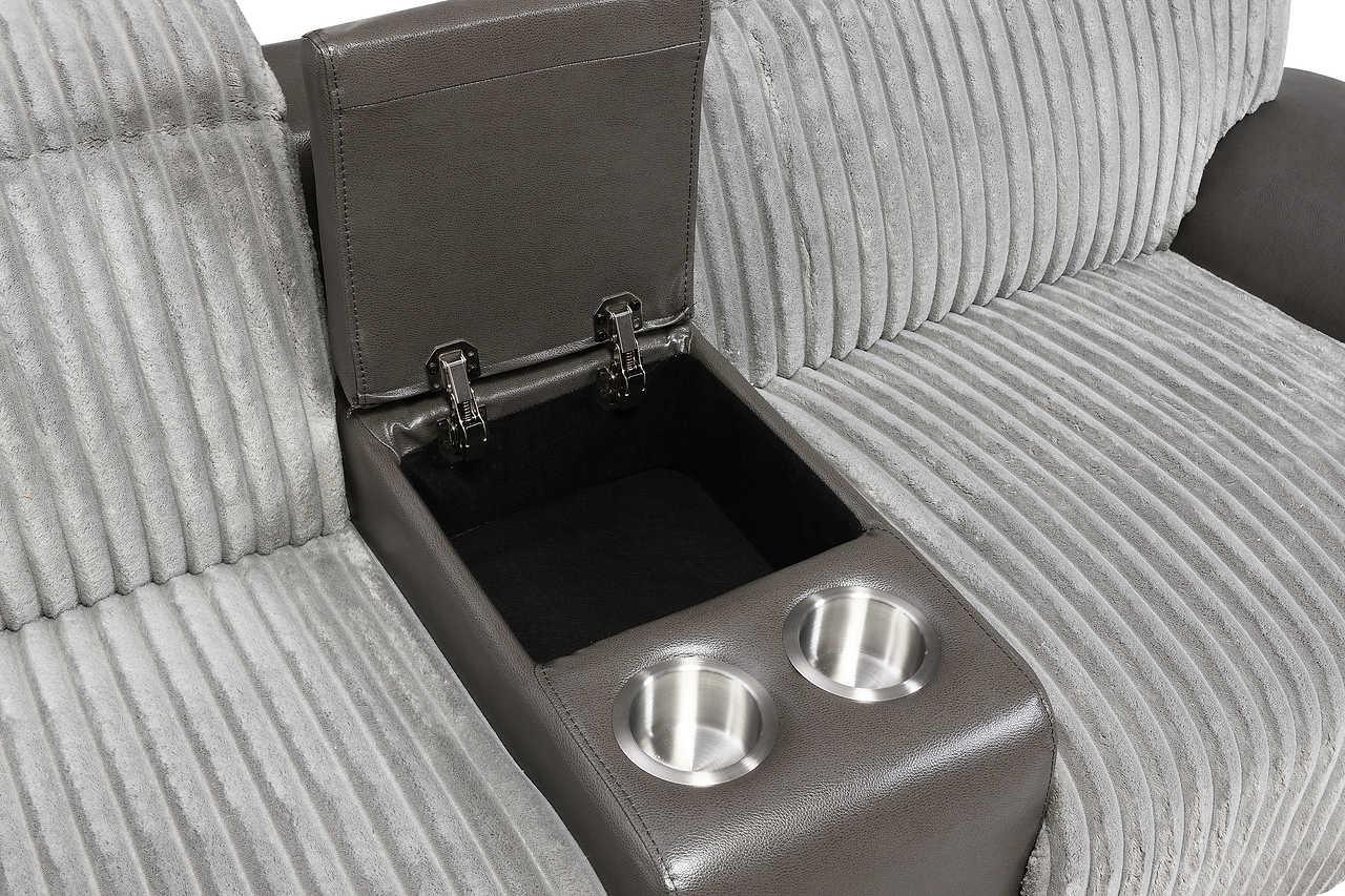 Twist Grey 3-Piece Reclining Set