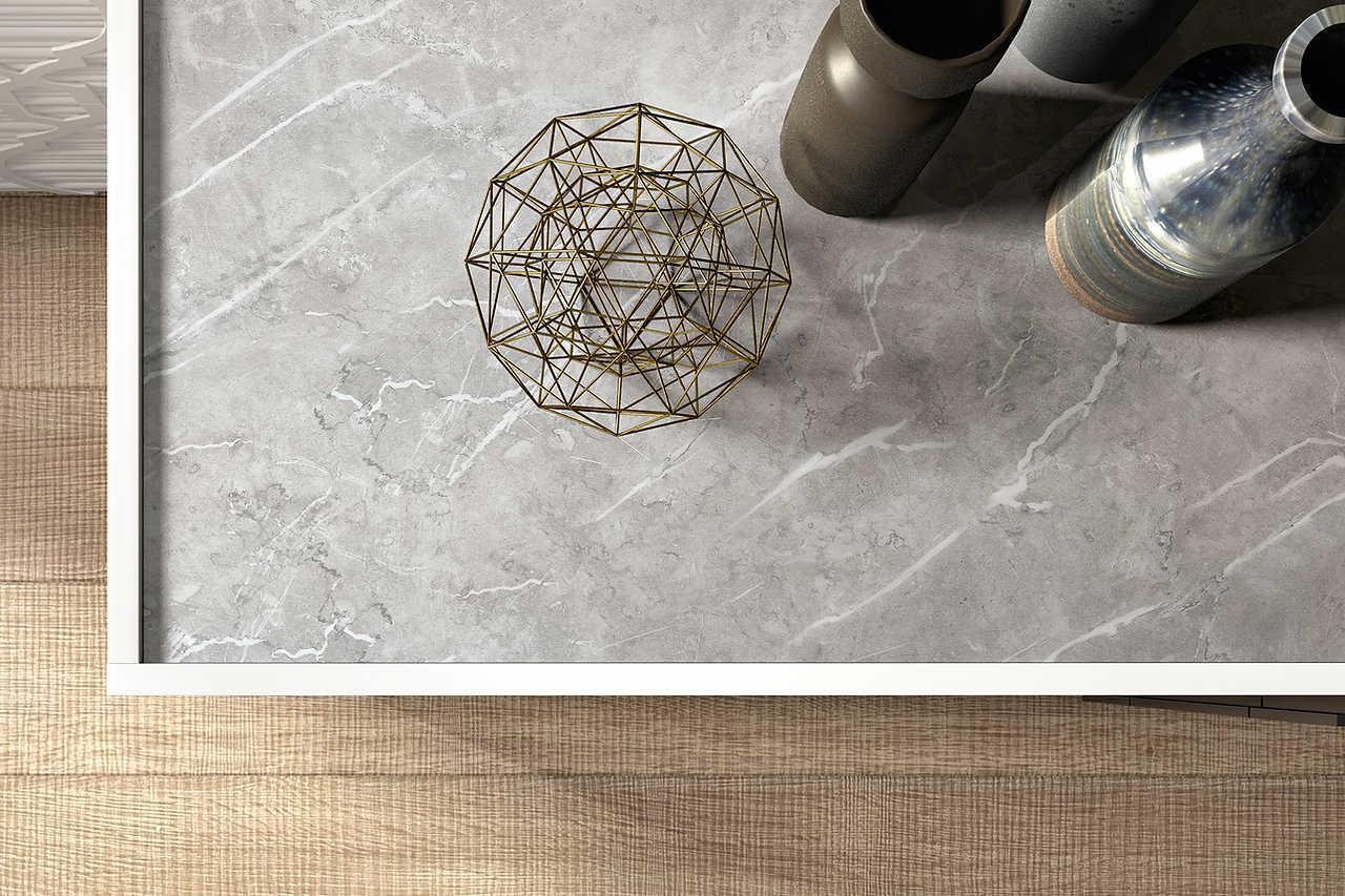 Mara White Modern Traditional Contemporary High Gloss Marble Top Wood Extra Nightstand - Ella Furniture